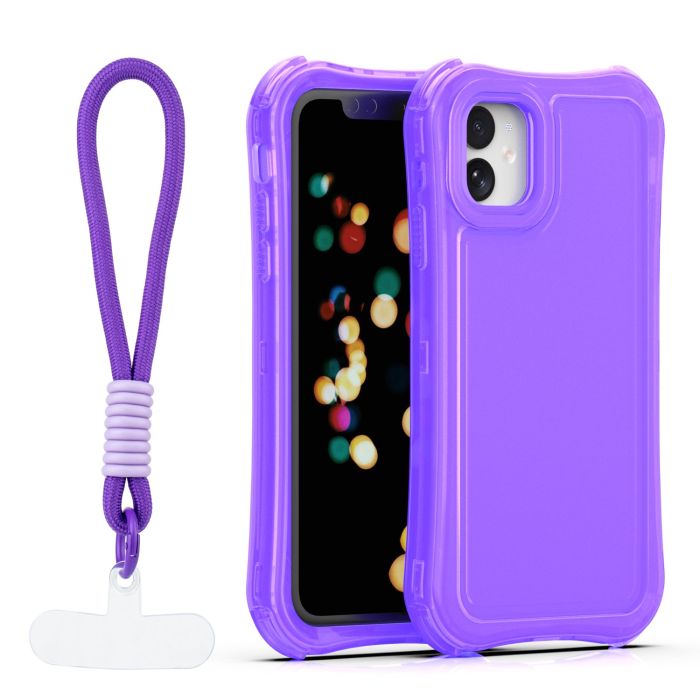 Obal Safepop Strap Apple iPhone 11 fialový