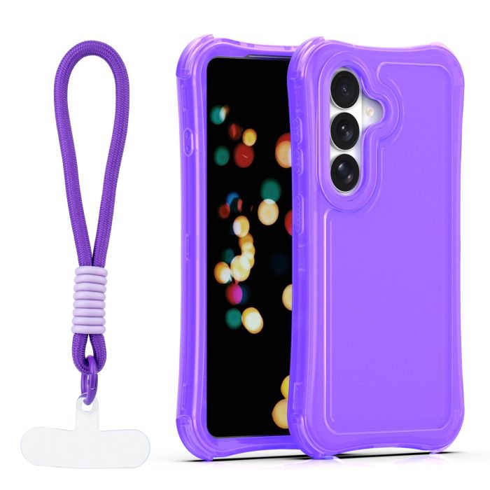 Obal Safepop Strap Samsung Galaxy S24 5G S921/S25 5G S931 fialový