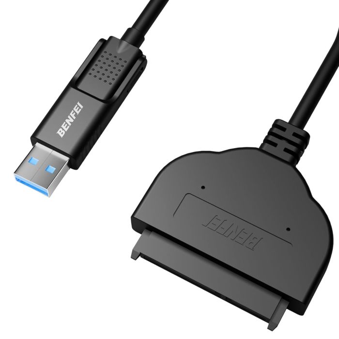 BENFEI cable USB-C USB-A 3.0 to SATA III for 2.5 HDD SSD black