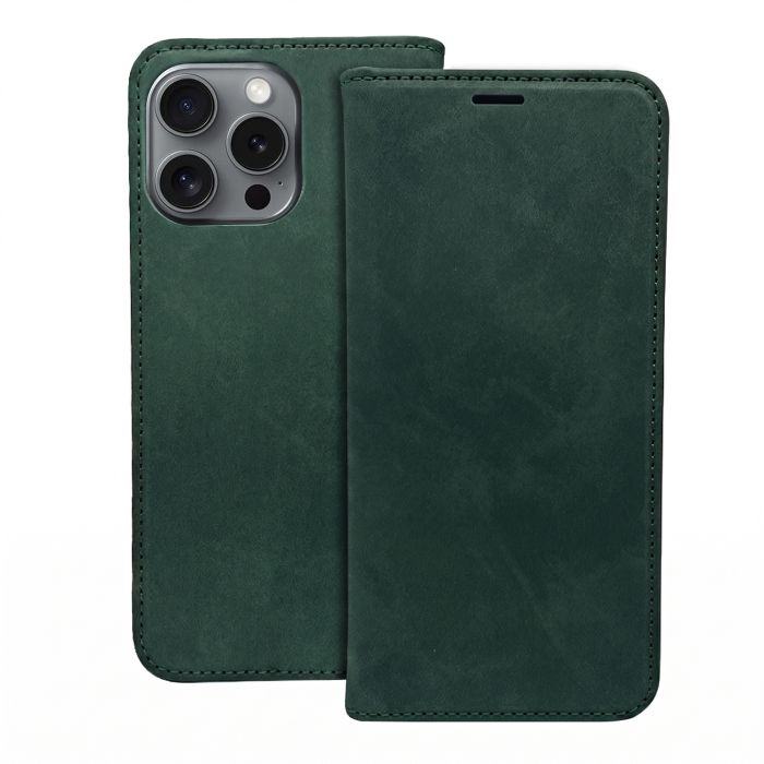 Obal Smart Suede Honor 600 5G/600 Pro 5G zelený