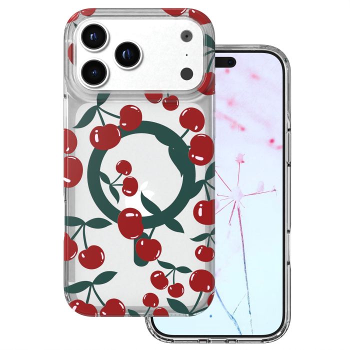 Obal Cherry Mag MagSafe Apple iPhone 17 Pro Max transparentný