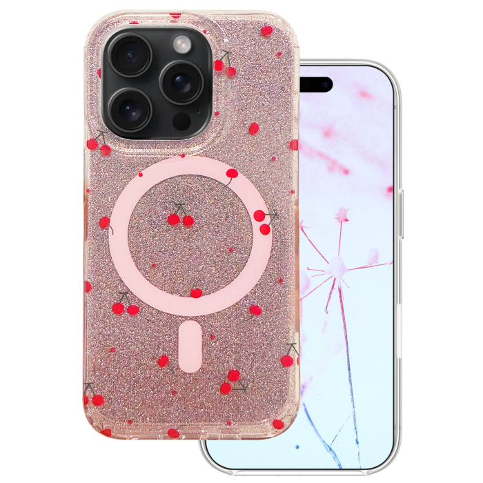 Obal Cherry Mag MagSafe Apple iPhone 15 Pro trblietavý