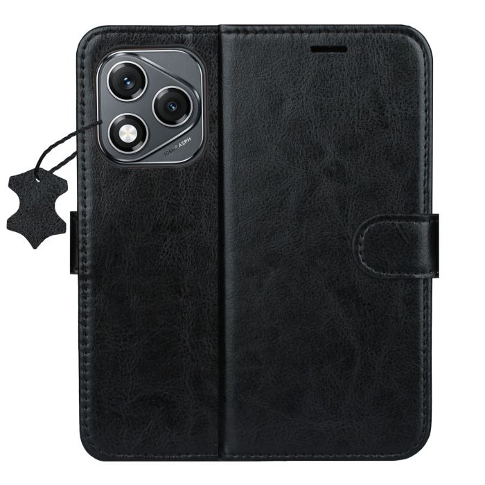 Obal Smart Luxe leather Honor 400 Lite 5G čierny