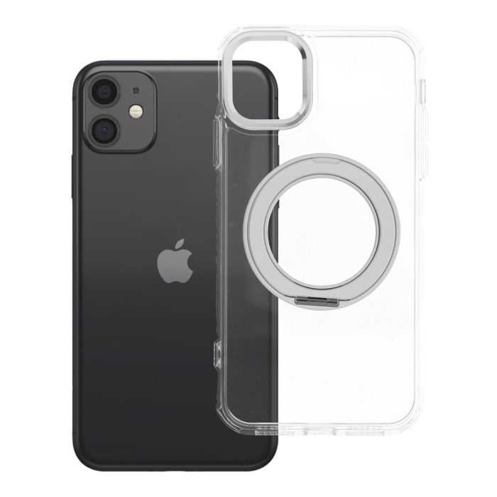 Obal Frame Circle Stand MagSafe Apple iPhone 11 transparentný