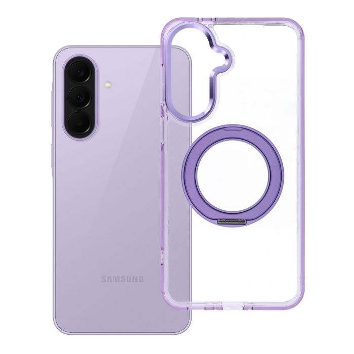 Obal Frame Circle Stand MagSafe Samsung Galaxy A37 5G A376 fialový