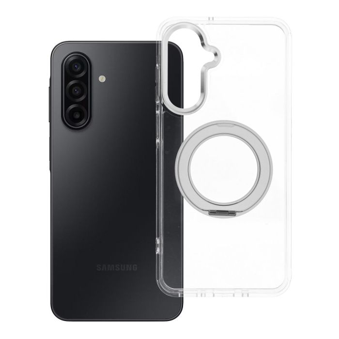 Obal Frame Circle Stand MagSafe Samsung Galaxy A17 4G A175/A17 5G A176 transparentný
