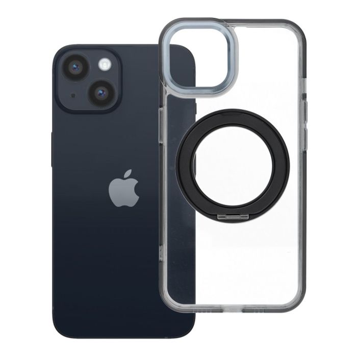 Obal Frame Circle Stand MagSafe Apple iPhone 14 čierny