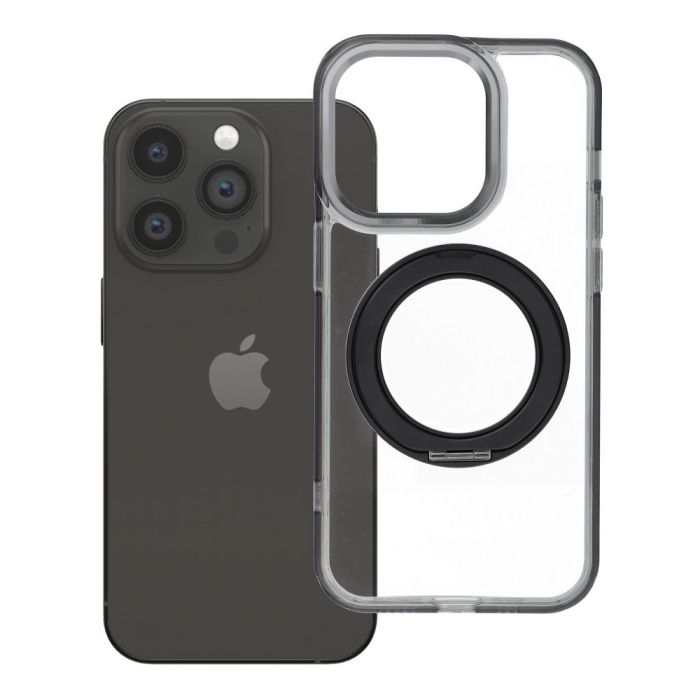 Obal Frame Circle Stand MagSafe Apple iPhone 14 Pro čierny
