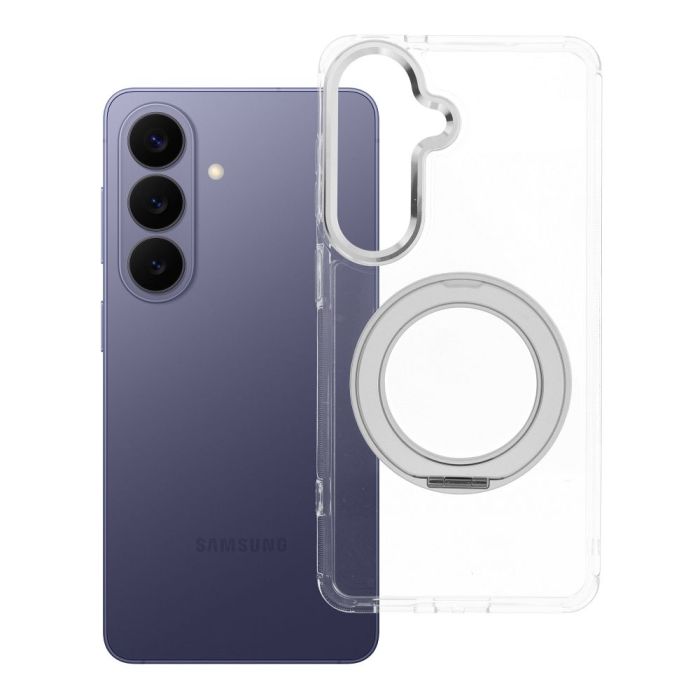 Obal Frame Circle Stand MagSafe Samsung Galaxy S26 5G S942 transparentný