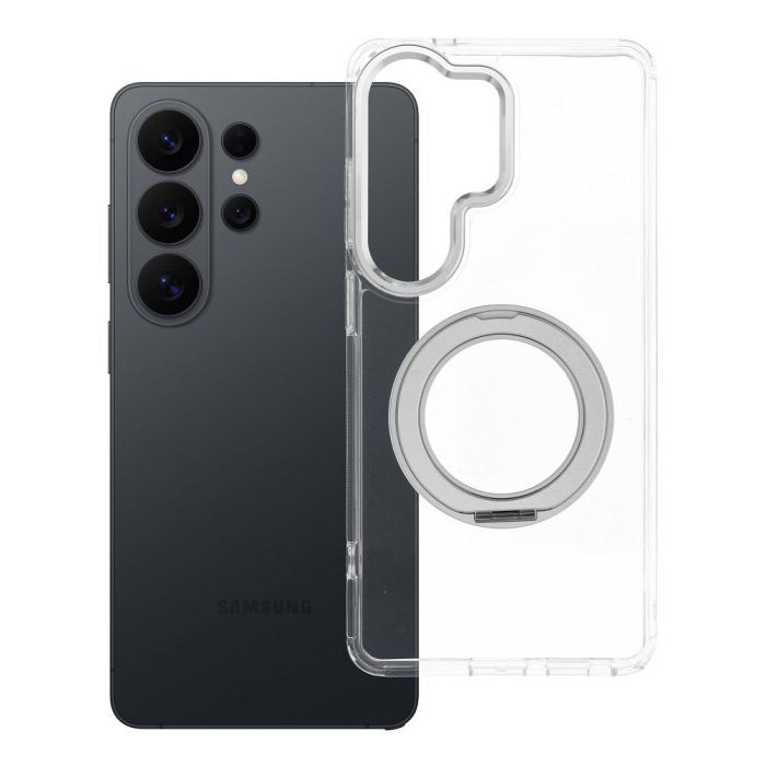 Obal Frame Circle Stand MagSafe Samsung Galaxy S26 Ultra 5G S948 transparentný