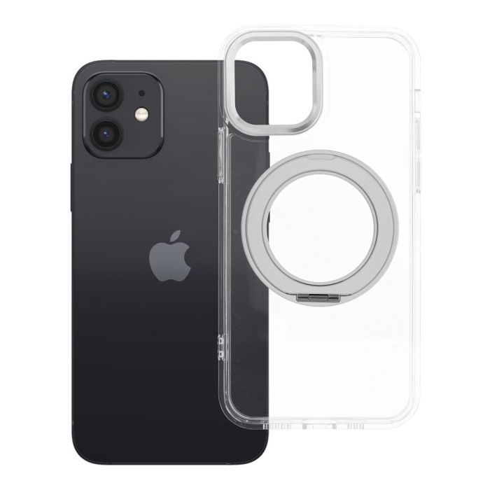 Obal Frame Circle Stand MagSafe Apple iPhone 12 transparentný
