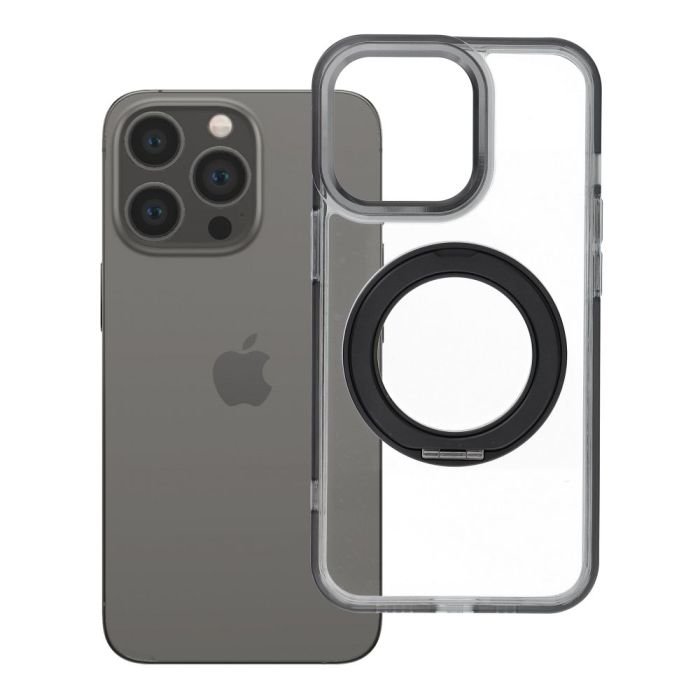 Obal Frame Circle Stand MagSafe Apple iPhone 13 Pro čierny