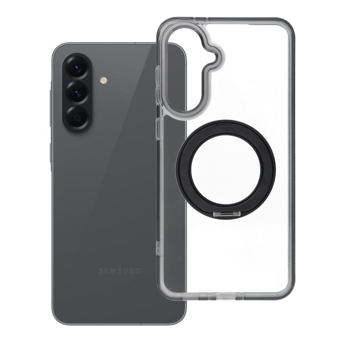 Obal Frame Circle Stand MagSafe Samsung Galaxy A56 5G A566 čierny