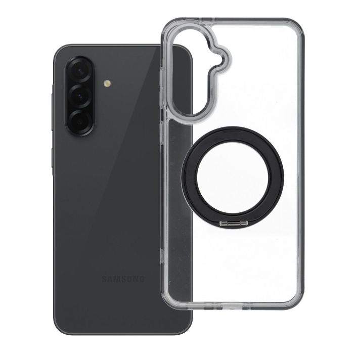 Obal Frame Circle Stand MagSafe Samsung Galaxy A36 5G A366 čierny
