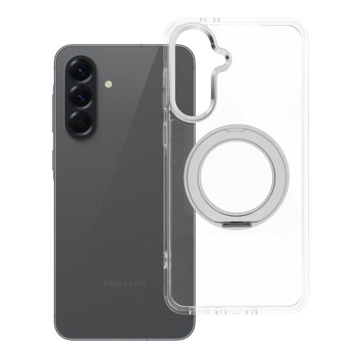Obal Frame Circle Stand MagSafe Samsung Galaxy A56 5G A566 transparentný