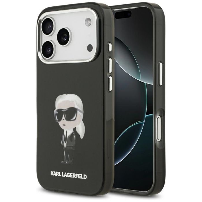 Karl Lagerfeld iPhone 17 Pro 6,3 IML Aquarelle Karl & Logo MagSafe black
