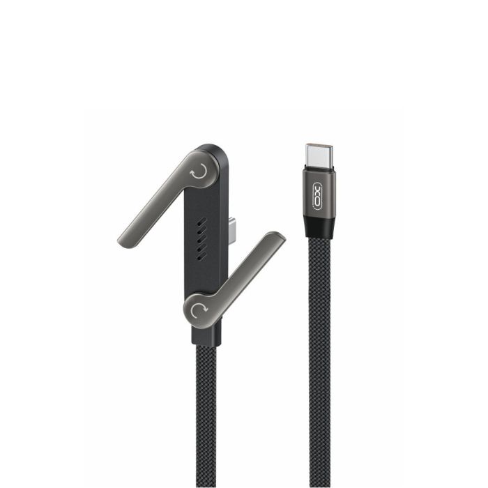 XO NB-Q311, USB-C/USB-C PD 240W, stojan, 1.5m, čierny