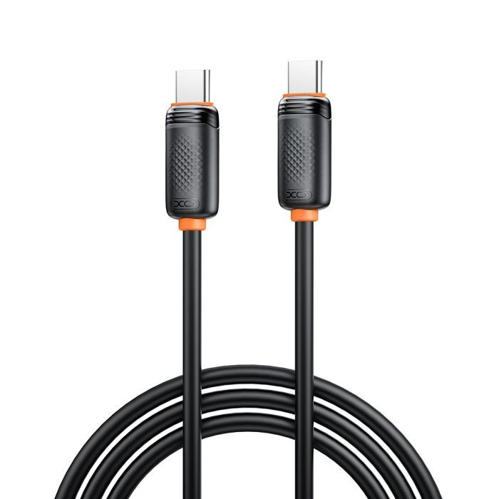 XO NB-Q302B, USB-C/USB-C PD 60W, 1.0m, čierny