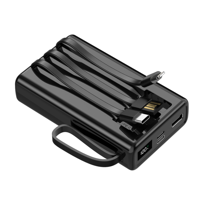 Setty SPB-LC-220, powerbank 20000 mAh  Plus káble, čierna