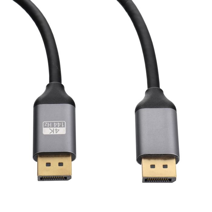 Cable Display Port to Display Port 1.4 Blue Star 4K 120Hz - High Speed, HDR, Ethernet, G-SYNC/FreeSync, 32Gbp, 2 m black