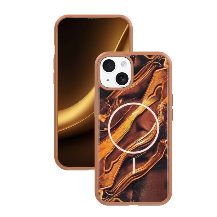 Obal Golden Autumn Apple iPhone 14 hnedý