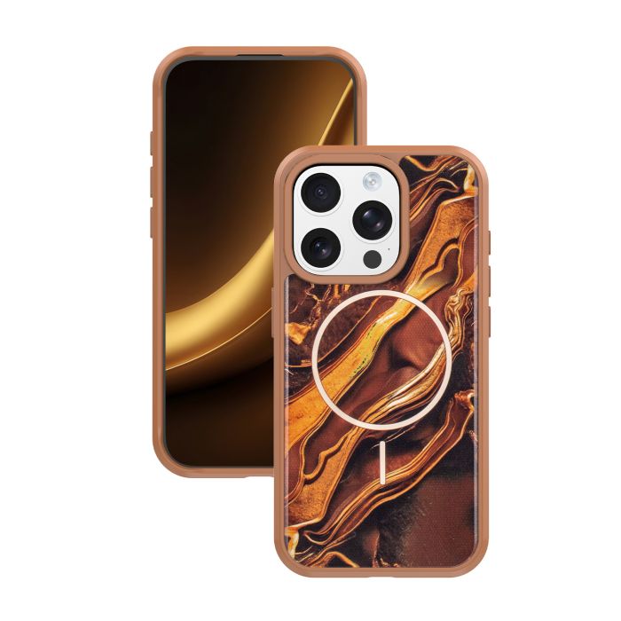Obal Golden Autumn Apple iPhone 15 Pro hnedý