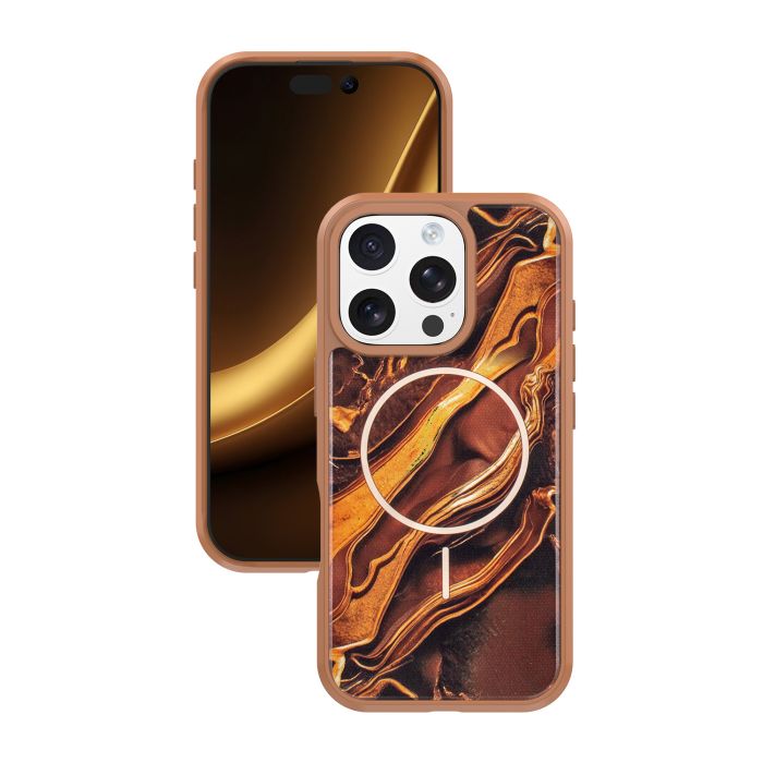Obal Golden Autumn Apple iPhone 16 Pro Max hnedý