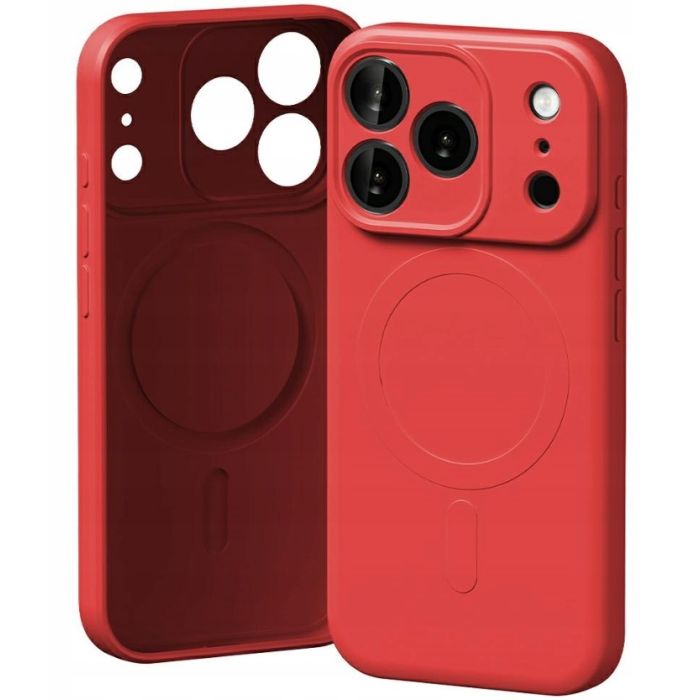 Obal Mercury SemiSilicone MagSafe Apple iPhone 17 Pro červený