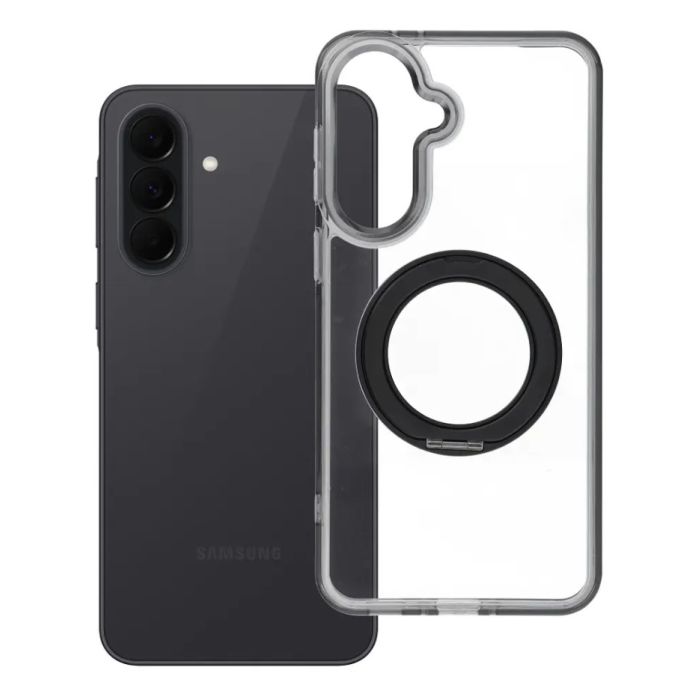 Obal Frame Circle Stand MagSafe Samsung Galaxy A37 5G A376 čierny