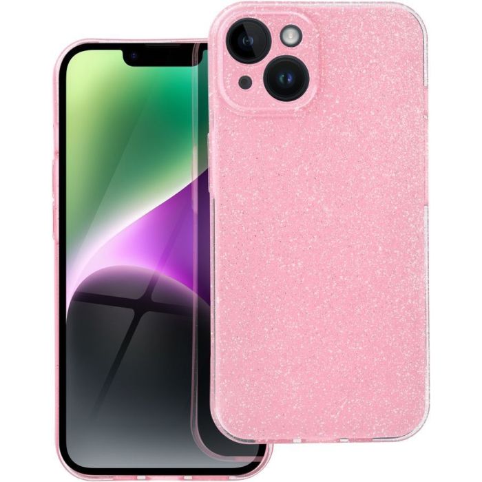 Obal CLEAR CASE 2mm BLINK Xiaomi Redmi 14C/POCO C75 pink