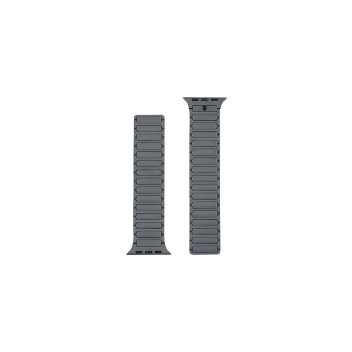Remienok Tactical MagBand Apple Watch 42/44/45/49 sivý/oranžový