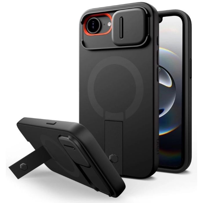 Obal Tech-Protect Kevlar Aura MagSafe Apple iPhone 16e/17e čierny