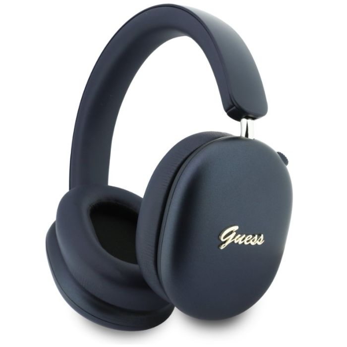 Guess Metallic Finish Gold Script Logo ENC bezdrôtové slúchadlá GUOBHP10HMBSB modré