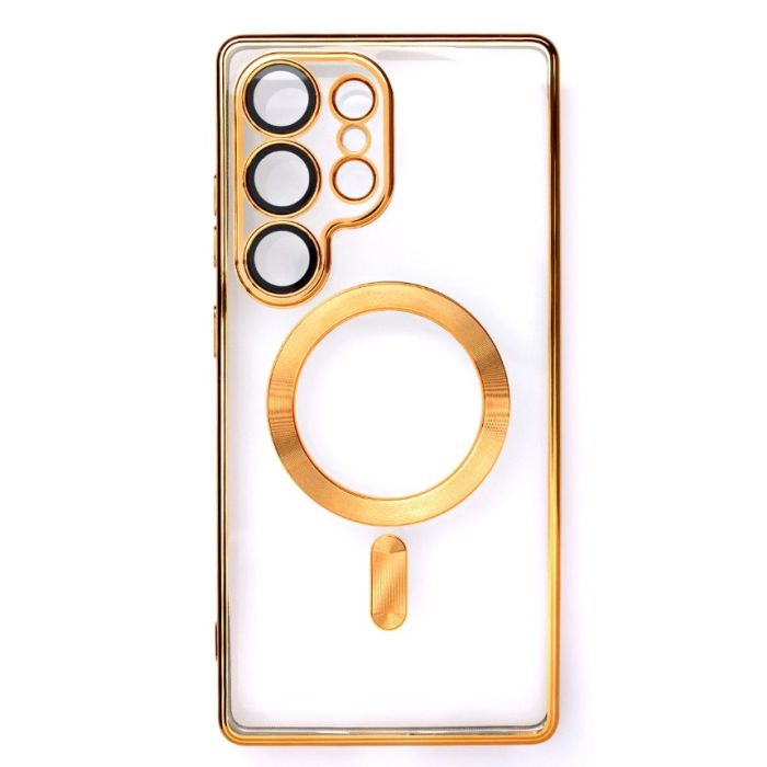 Obal Wozinsky Electroplated MagSafe Samsung Galaxy S25 5G S931 zlatý