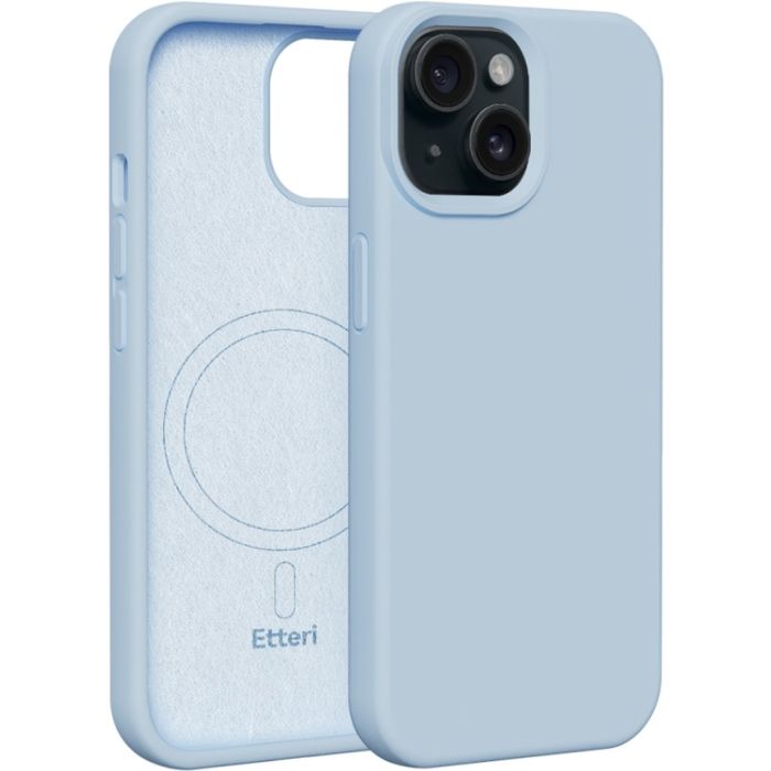 Obal Etteri Silicone Mag case Apple iPhone 16 Pro Max light blue