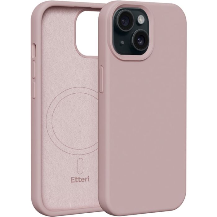 Obal Etteri Silicone Mag case Apple iPhone 16 Plus light pink