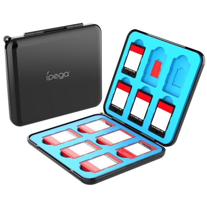 iPega SW2108 puzdro pre herné karty Nintendo Switch čierne