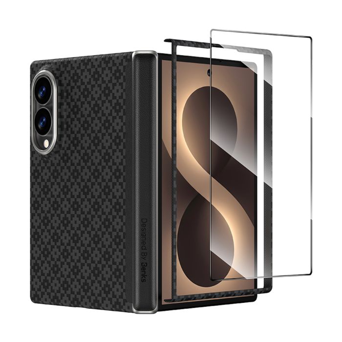 Obal + Sklo Benks Magnetic Armor Grid Air Grand Combo Samsung Galaxy Z Fold8 5G F971 čierny
