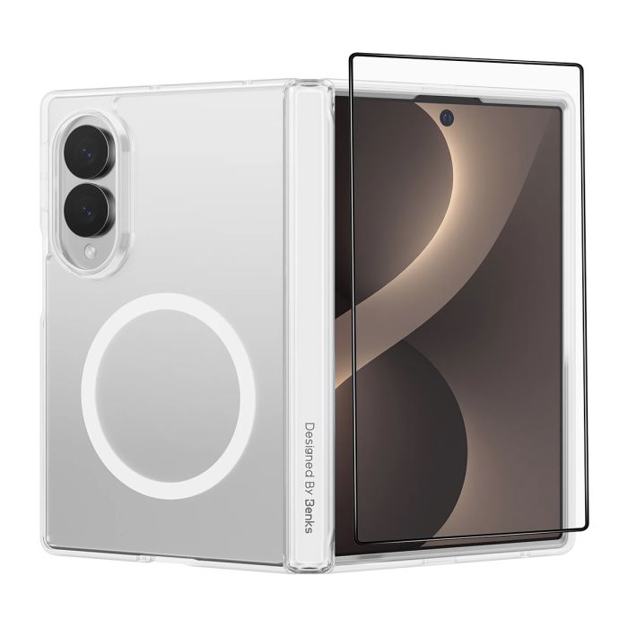 Obal + Sklo Benks Magnetic Crystal Grand Combo Samsung Galaxy Z Fold8 5G F971 transparentný