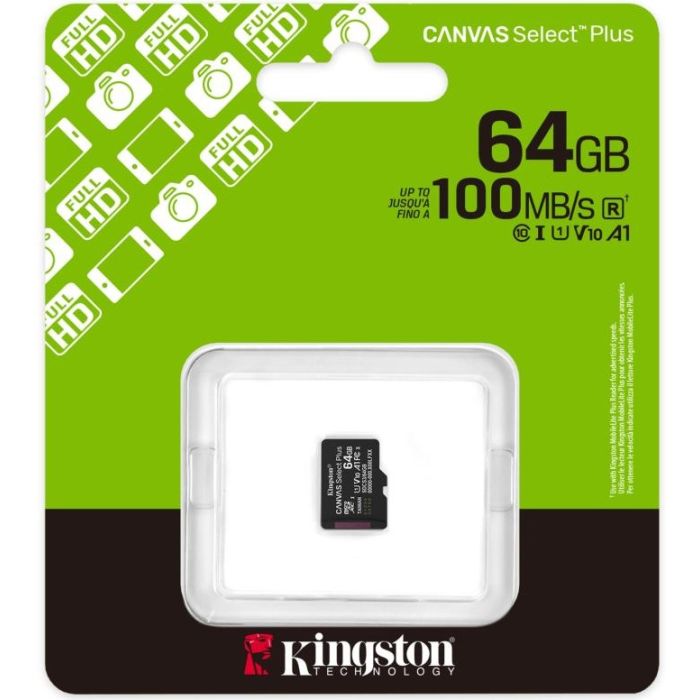 Kingston A1 64GB microSDXC 100MB/s bez adaptéra