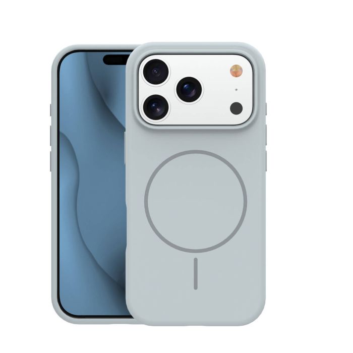 Obal Silicone Thin Mag Apple iPhone 17 Pro/18 Pro strieborný