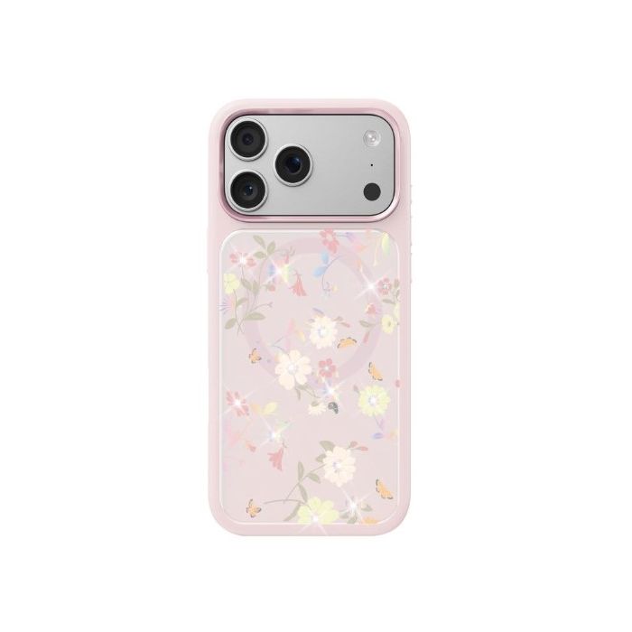 Obal Mutural Flora MagSafe Apple iPhone 17 Pro Max ružový