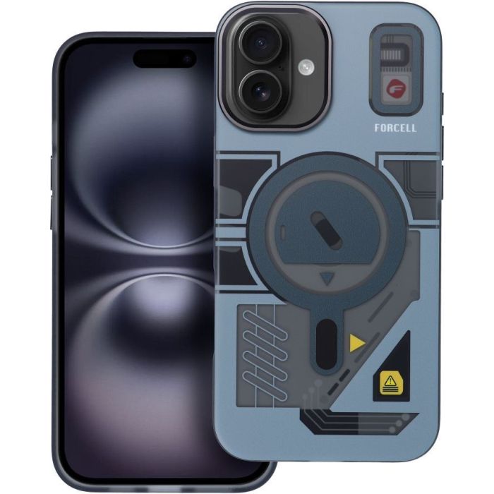 Obal FORCELL F-PROTECT Levels with Dual Layer 4D technology, Miliatry Drop Tested, MagSafe, Apple iPhone 16 Plus cyber grey