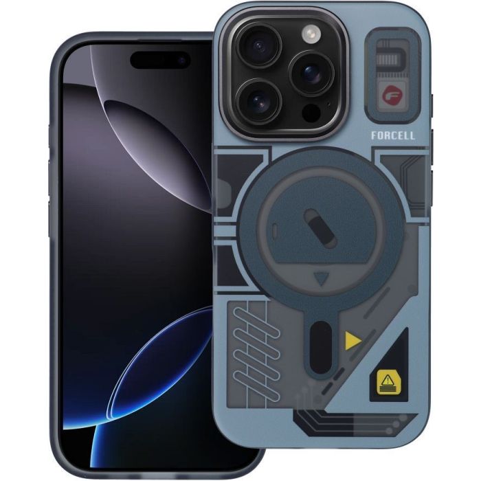 Obal FORCELL F-PROTECT Levels with Dual Layer 4D technology, Miliatry Drop Tested, MagSafe, Apple iPhone 16 Pro Max cyber grey