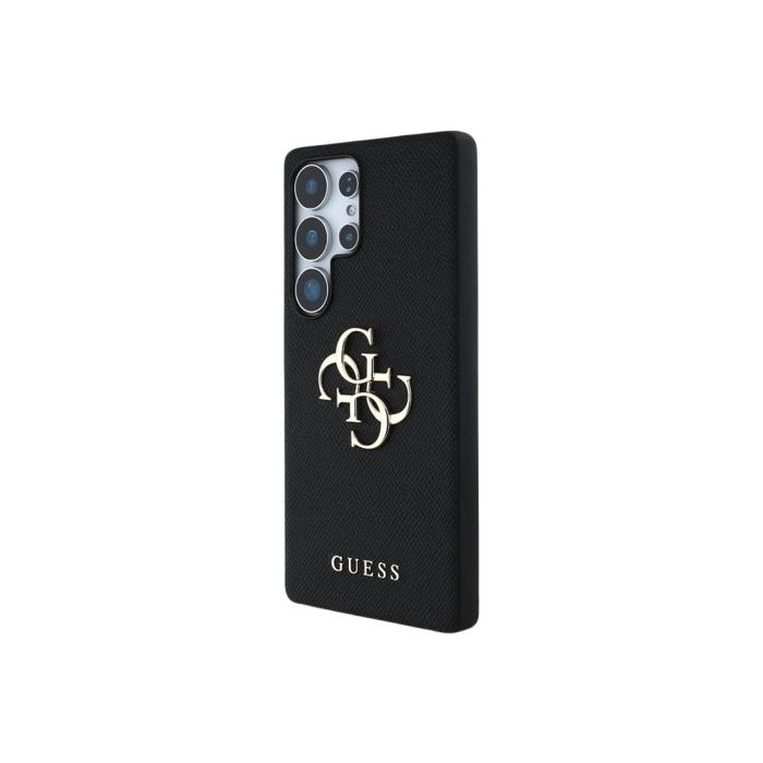 Obal Guess PU Grained 4G Metal Logo Samsung Galaxy S25 Ultra 5G S938 GUHCS25LPGT4MBK Black