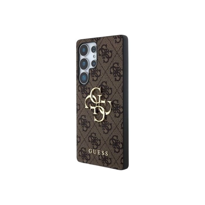 Obal Guess PU 4G Metal Logo Samsung Galaxy S25 Ultra 5G S938 GUHCS25L4GMGBR Brown