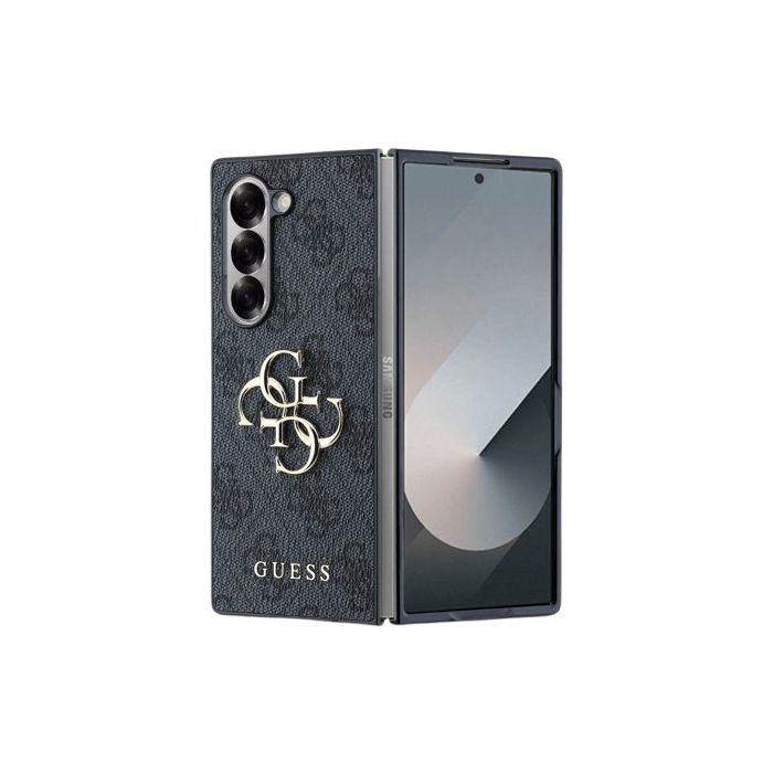 Obal Guess PU 4G Metal Logo Samsung Galaxy Z Fold6 5G F956 GUHCZFD64GMGGR Grey