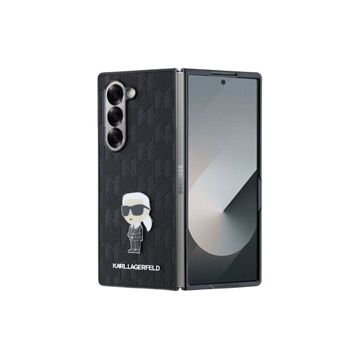 Obal Karl Lagerfeld PU Saffiano Monogram Ikonik Samsung Galaxy Z Fold6 5G F956 KLHCZFD6SAPKINPK Black
