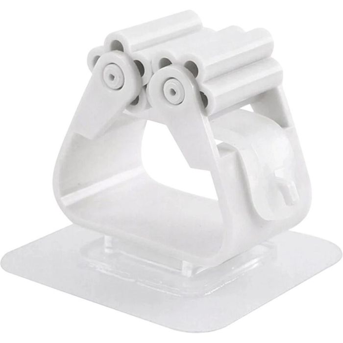 RC-K-1153 Nástenný držiak mopu samolepiaci biely