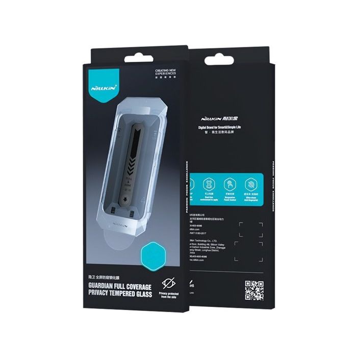 Ochranné sklo Nillkin Guardian 0.25mm 2.5D Apple iPhone 16 Pro Max čierne (s aplikátorom)